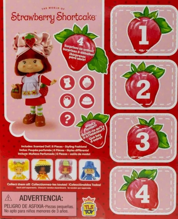 STRAWBERRY SHORTCAKE RETRO POSEABLE FASHION DOLL 14 CM
